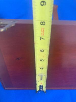 Mahogany Wall Shelf & Small Mirror