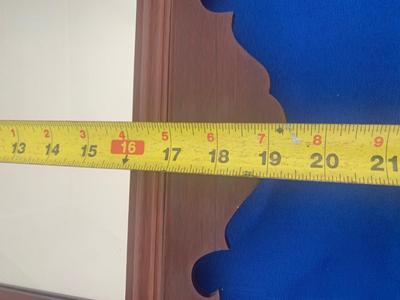 Mahogany Wall Shelf & Small Mirror