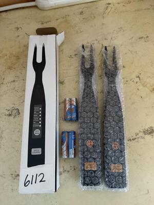 2-thermometer forks new in box