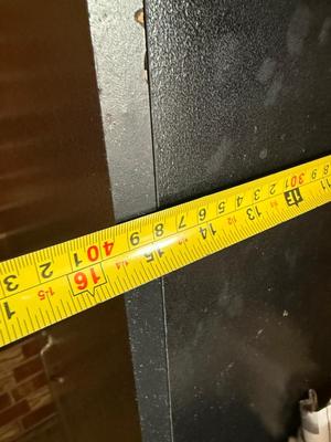Black storage cabinet