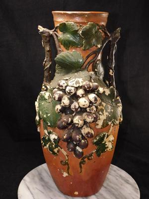 Antique J.J. West ‘Terraline’ Vase 16.5” Tall