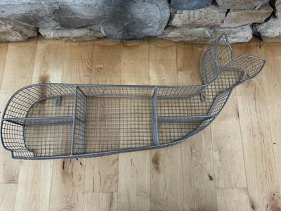 Whale Metal Wall Shelf/Decor