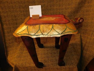 Vintage Long Legged Turtle Table 17” Tall