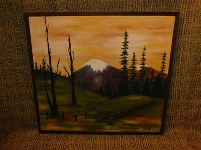 Framed Original Landscape by T.B. Robbins 21”x19”