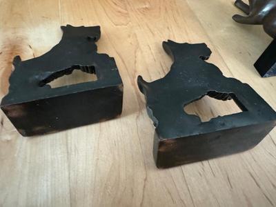 Bronze Book Ends - Cats & Dogs