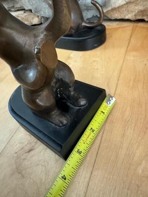 Bronze Book Ends - Cats & Dogs