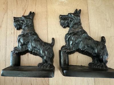 Bronze Book Ends - Cats & Dogs