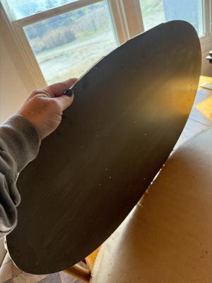 Oblong mirror