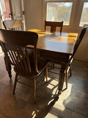 Table and 4 chairs