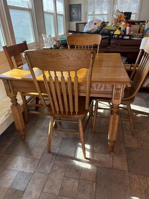 Table and 4 chairs