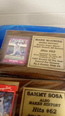 LOT 17 TWO BASEBALL PLAQUES