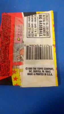 LOT 18 NINE UNOPENED PACKS OF VINTAGE BASEBALL CARDS