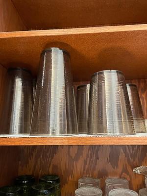TWO SIZES OF PLASTIC TUMBLERS