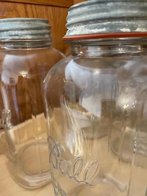 LARGE, MEDIUM AND SMALL BALL CANNING JARS