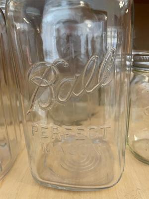 LARGE, MEDIUM AND SMALL BALL CANNING JARS