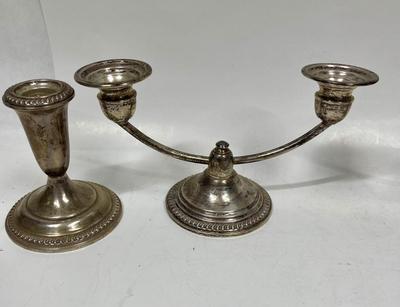 Vintage Empire Sterling Silver Candlesticks