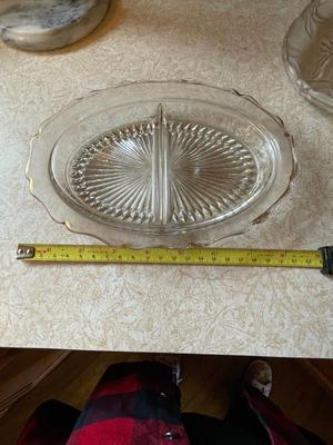 VARIETY OF SERVING PIECES, COASTERS AND TRAY