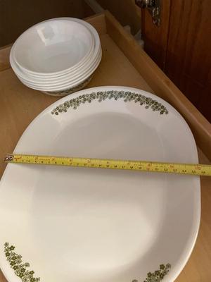LARGE LOT OF CORELLE SPRING BLOSSOM CRAZY DAISY DINNERWARE
