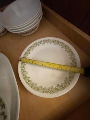 LARGE LOT OF CORELLE SPRING BLOSSOM CRAZY DAISY DINNERWARE