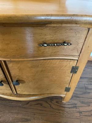 ANTIQUE WASHSTAND/DRY SINK WOODEN CABINET