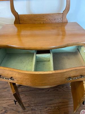 ANTIQUE WASHSTAND/DRY SINK WOODEN CABINET