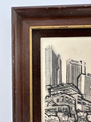 Engraved New Orleans Landmarks Signed and Numbered Original by Carol Blaess