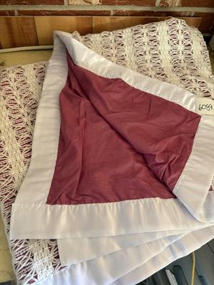 2 small throw blankets