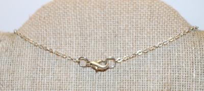 Bronze Style Elephant PENDANT (1¼" x 1¼") on a Dark Necklace Chain 26" L