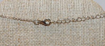 Colorful Aquamarine, Pinks & Yellows Crab PENDANT (1½" x 1") on a Silver Tone Necklace Chain 16" L