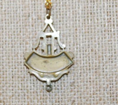 Vintage Brass Styled "Anchor" PENDANT (1" x ¾") on a Gold Tone Necklace Chain 17" L