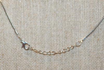 Yellow Beige 10 Point Star Flower PENDANT (¾" circ.) on a Silver Tone ADJUSTABLE Chain 17"-19" L