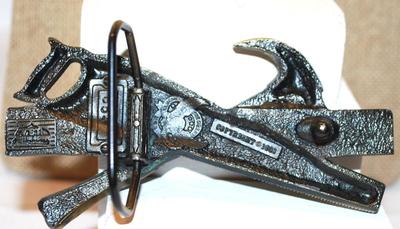 Vintage "Hammer, Saw & Ruler" Belt Buckle 4" x 3" Perfect for the Carpenter Person in Your Life
