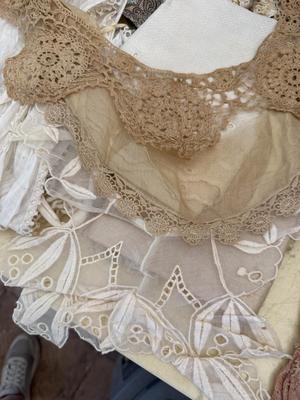 Lace collars and head scarf