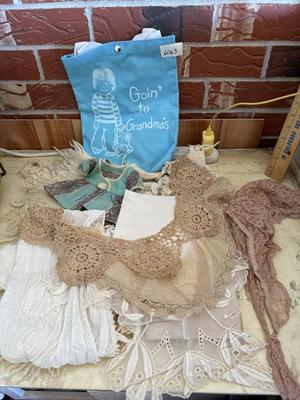 Lace collars and head scarf
