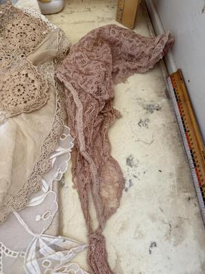 Lace collars and head scarf