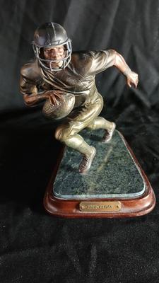 Danbury Mint Limited edition solid Bronze John Elway Sculpture with paperwork