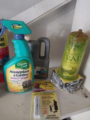 Plant and Garden Chemical's in a crate