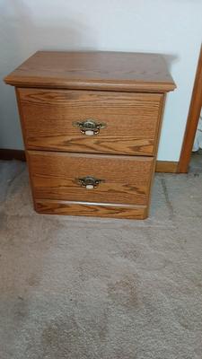 Sauder two drawer nightstand