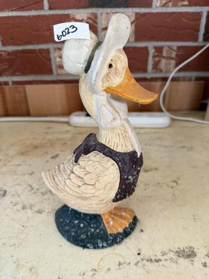 Quirky duck doorstop