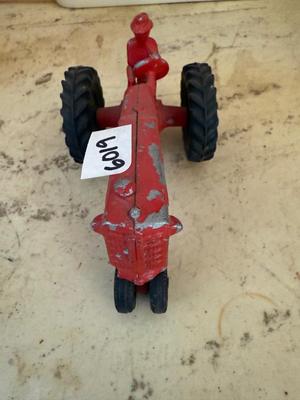 Vintage red tractor