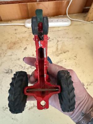Vintage red tractor