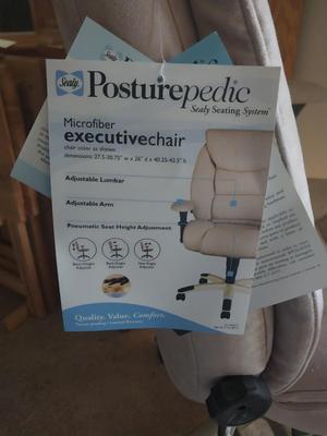 New Posterpedic Microfiber Executive Chair