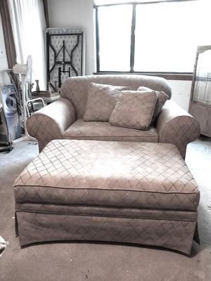 Broyhill Oversized Armchair and Ottoman