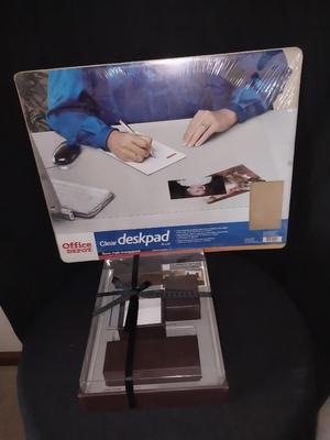 New Clear Deskpad and New Leather Desk Accessories