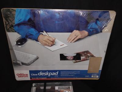 New Clear Deskpad and New Leather Desk Accessories