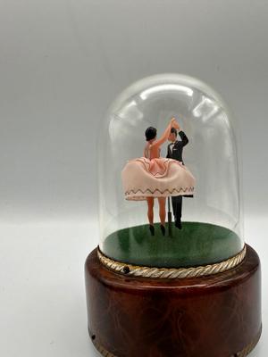 Vintage Swiss Reuge Dome Music Box of Dancers