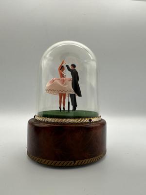 Vintage Swiss Reuge Dome Music Box of Dancers