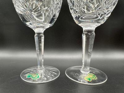 WATERFORD Crystal 7” Stemmed Glasses (See Details)