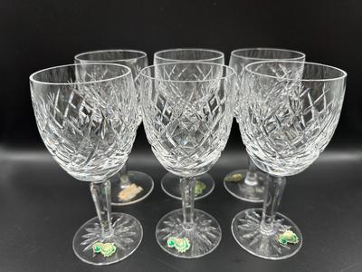 WATERFORD Crystal 7” Stemmed Glasses (See Details)