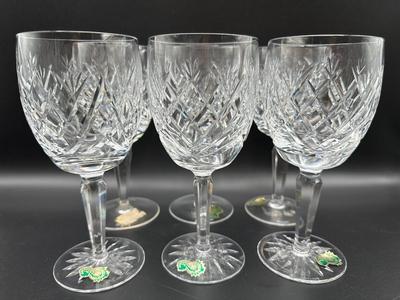 WATERFORD Crystal 7” Stemmed Glasses (See Details)